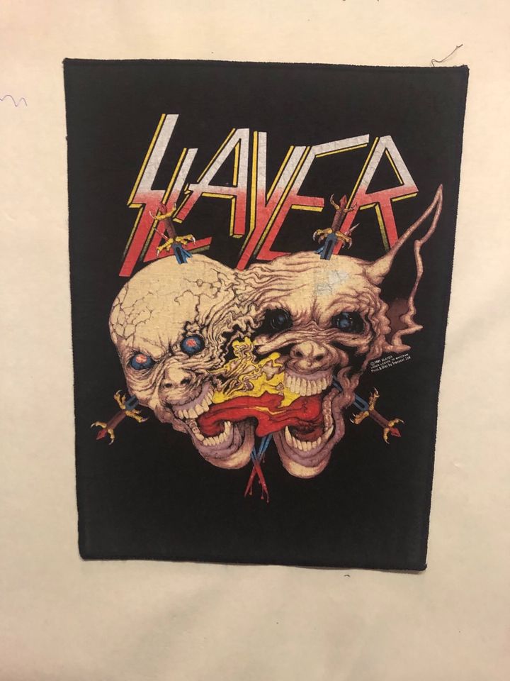 Slayer Backpatch, Rückenaufnäher, Patch, Metal, Kutte in Niederorschel