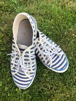 Tolle Superga Sneaker Blau Weiß gestreift. Sommerlook 39 Baden-Württemberg - Buggingen Vorschau
