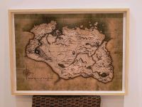 Skyrim Landkarte gerahmt 72cm X 52cm Bayern - Augsburg Vorschau