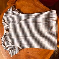 H&M Basic T-shirt gestreift weiß blau Damen s Sachsen - Mildenau Vorschau