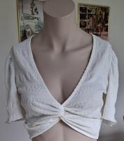 Bauchfrei T-shirt, Bluse Top, PIGALLE Sexy weiß Champagner Farben Nordrhein-Westfalen - Brilon Vorschau