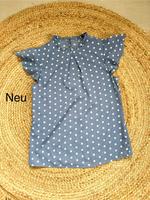 Kurzarm T-Shirt Bluse Blau Punkte weiß Gr. S Schick Bayern - Hilpoltstein Vorschau