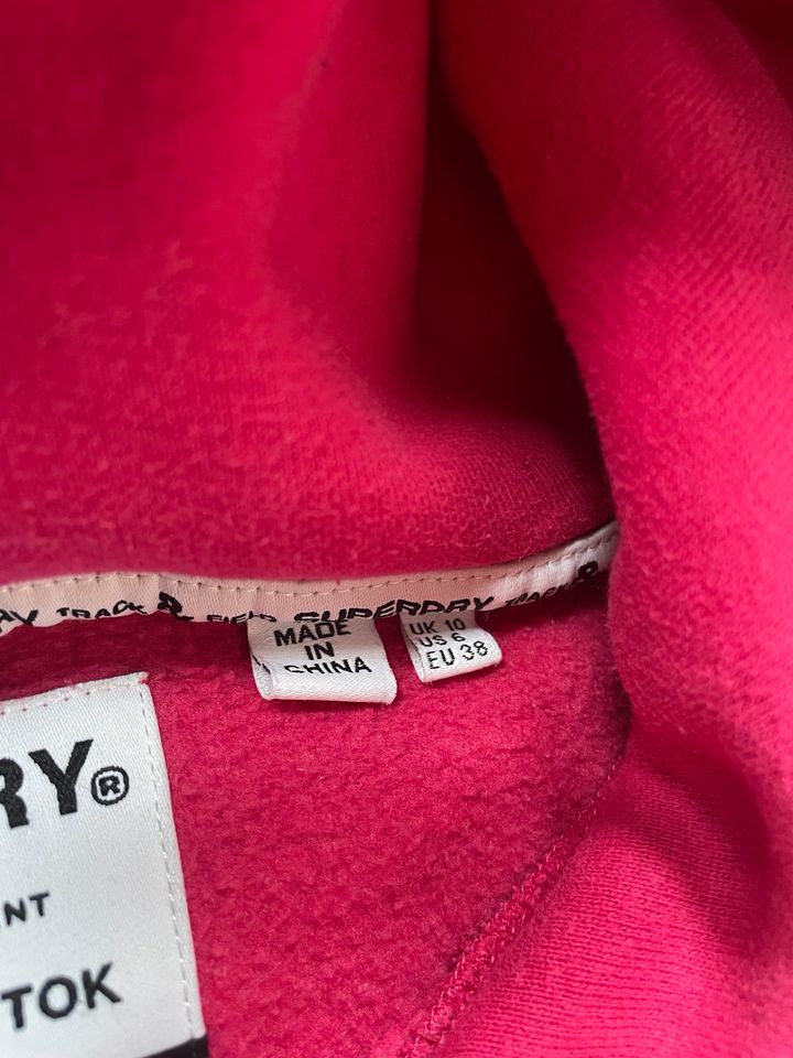 Superdry Hoodie 36 38 S Pink Khaki Rosé Glitzer wNEU in Poyenberg