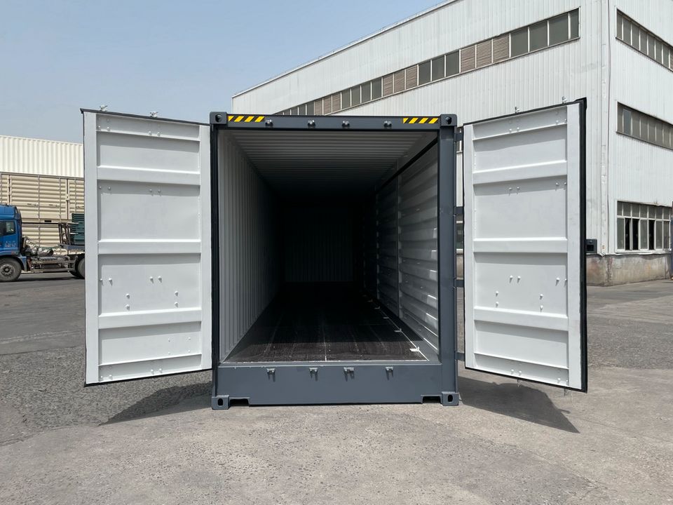 NEU 40-Fuß High Cube SIDE-DOOR Seecontainer, Lagercontainer, Materialcontainer, Baucontainer, Event-Container, RAL 7024, das Raumwunder für lange/sperrige Güter in Hamburg