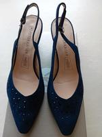 Slingpumps Größe 38 (5) blau Hessen - Bad Homburg Vorschau