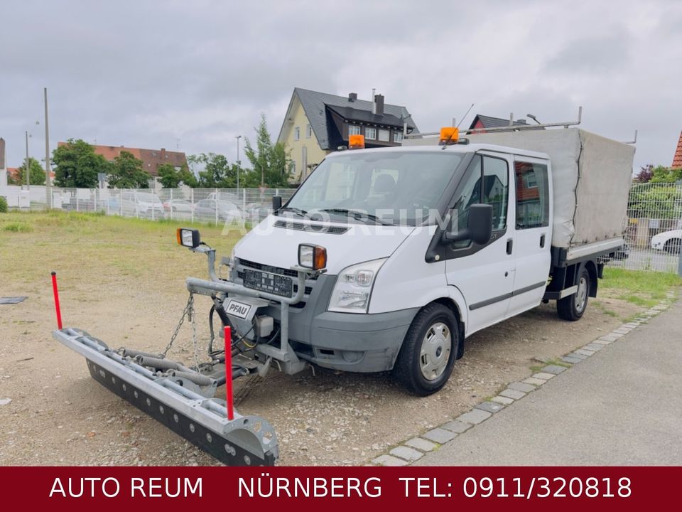 Ford Transit Pritsche Doka Winterdienst Schneeflug in Nürnberg (Mittelfr)