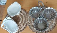 Deko Tray Schale Körbchen Aufsatz Vintage Silber Porzellan weiß Nordrhein-Westfalen - Wermelskirchen Vorschau