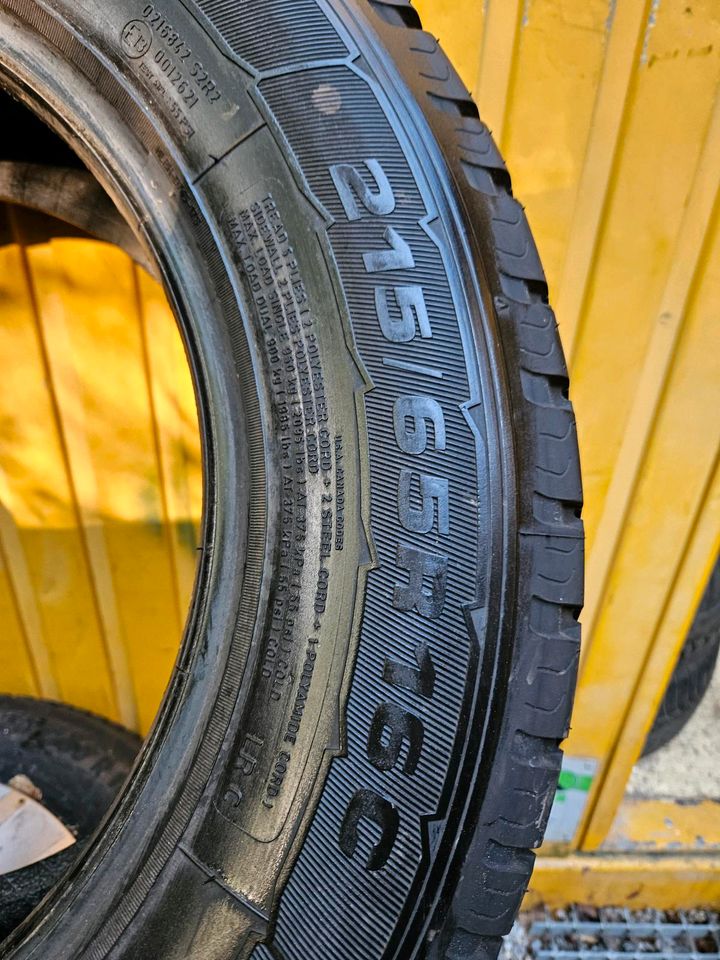 PROFIL NEUWERTIG GOODYEAR GANZJAHRESREIFEN 4X 215/65 R16C - in Sindelfingen