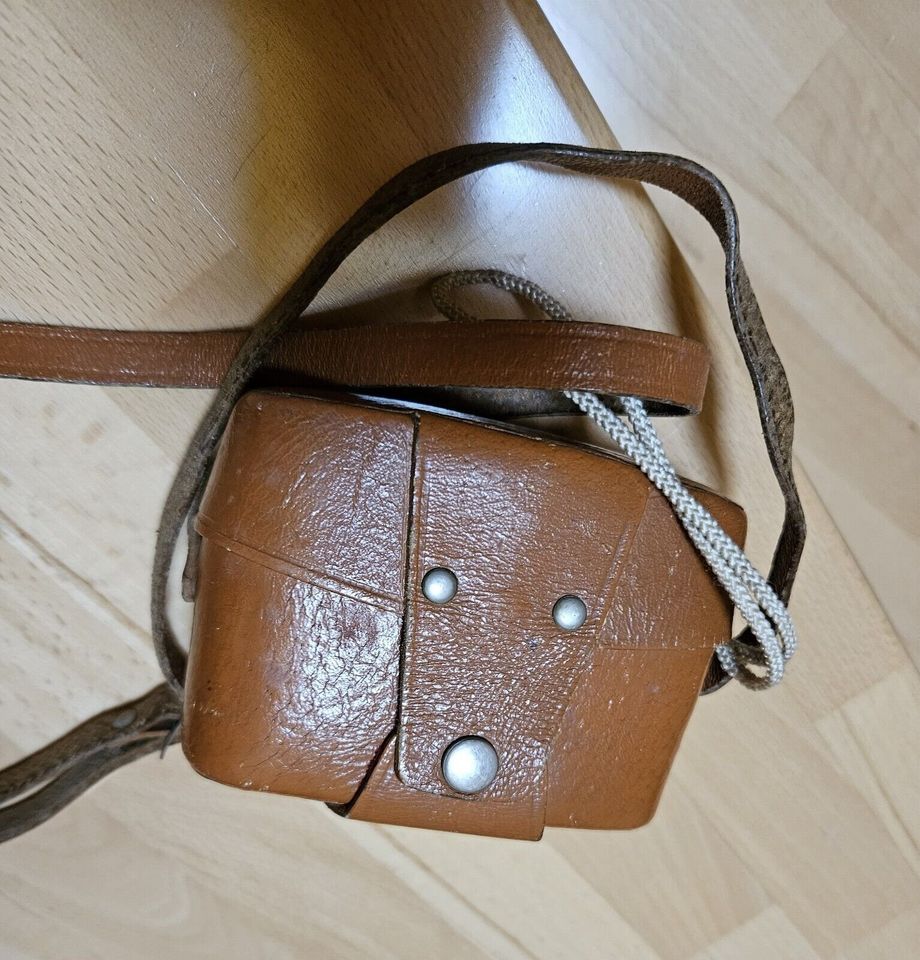 Original DDR Kult Kamera Penti II Meyer Domiplan 3,5 30 Leder bag in Harzgerode