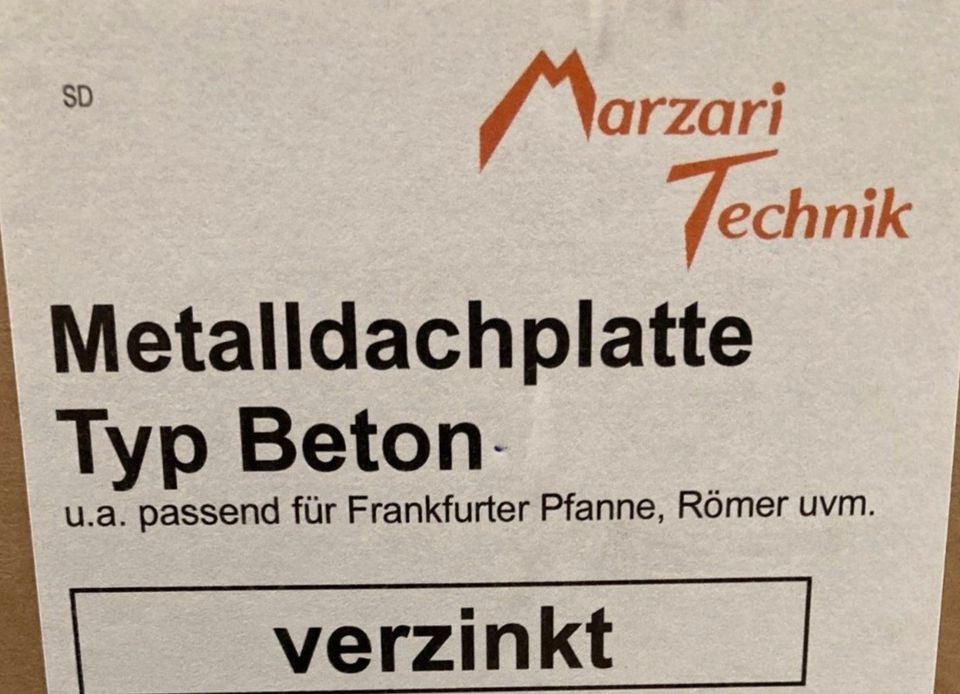 Marzari Metalldachplatte Typ Beton verzinkt in Röthenbach (Allgäu)