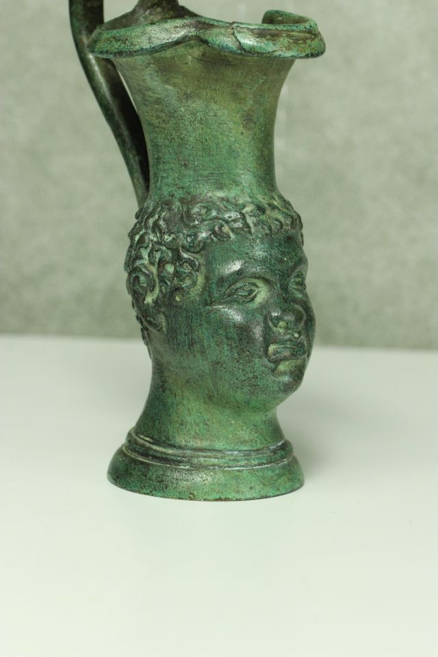 Antike römische Bronze-Vase, 11 cm, Büste, Skulptur in Freiburg im Breisgau