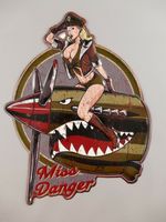 Pin Up - Wandschild (Gestanzt) Eisen - Miss Danger - 54x40cm Krummhörn - Greetsiel Vorschau