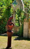 ⚜️Pfau Edelrost steinguss Gartenfigur Steinfigur Hochzeit Eisen Niedersachsen - Bramsche Vorschau