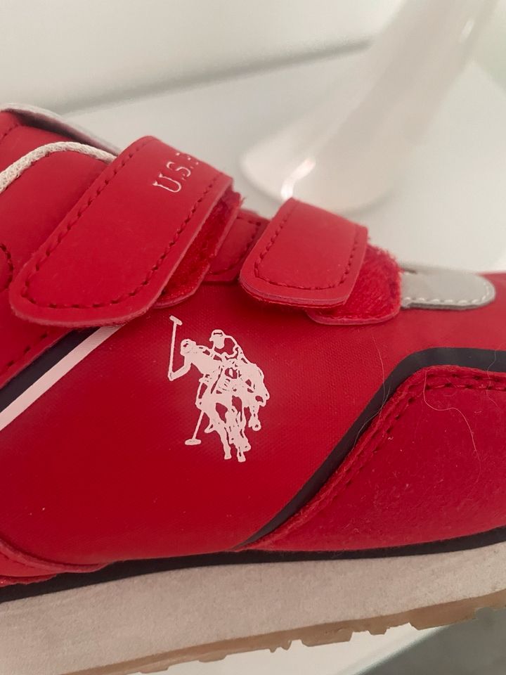 Ralph Lauren Sneaker Klett Gr 34 rot weiß in Duderstadt
