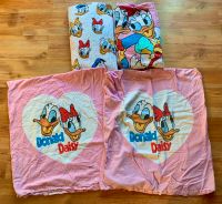 Vintage 4 teilige BETTWÄSCHE 80er 80s DONALD DUCK DAISY  135x200 Rheinland-Pfalz - Limburgerhof Vorschau