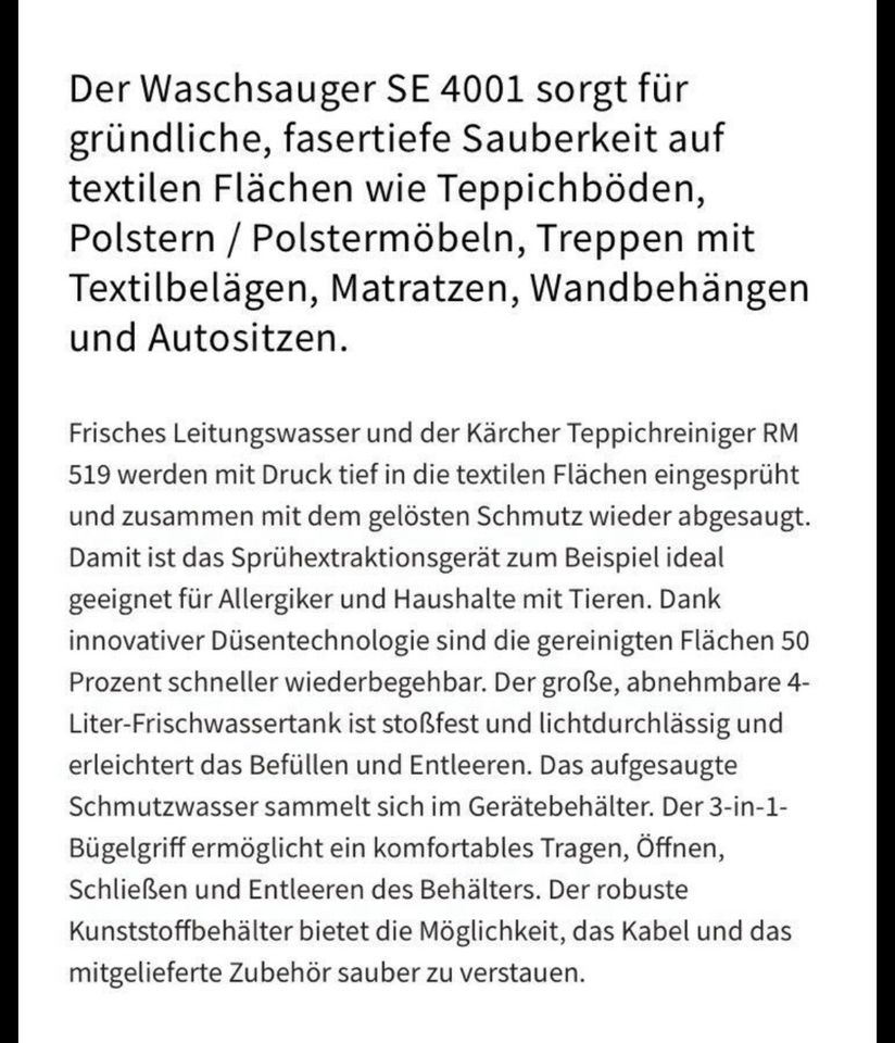 Teppichreiniger / Polsterreiniger / Autoreiniger in Bremen