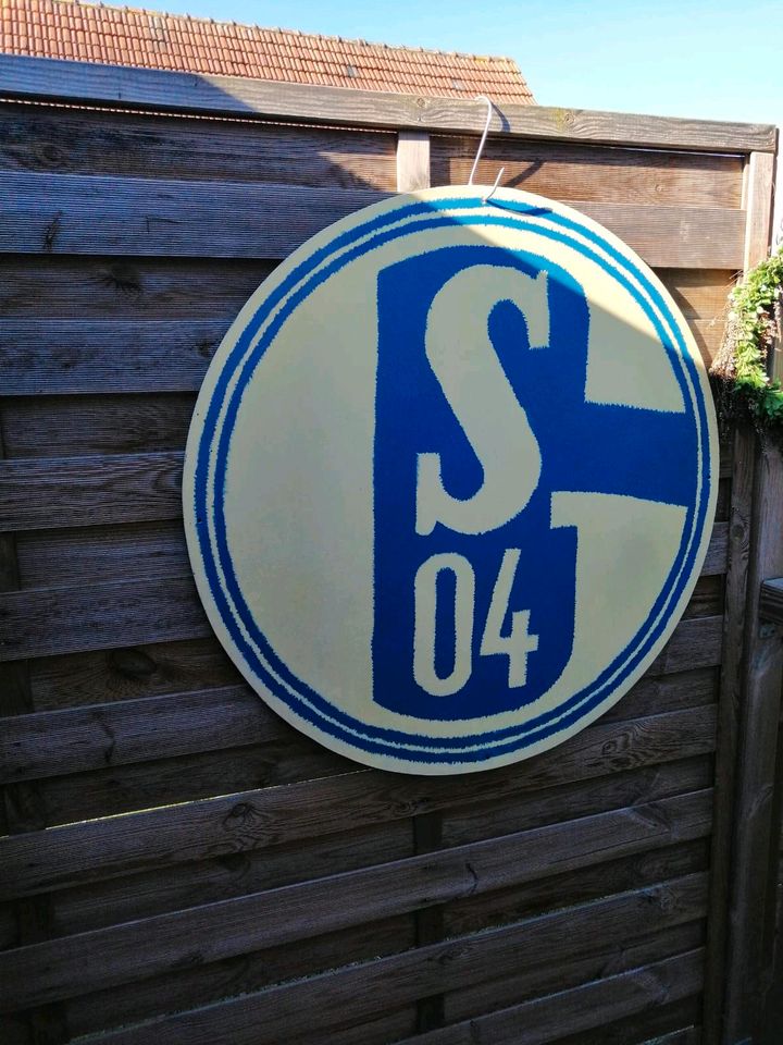 Schalke Wand Schild in Rhauderfehn