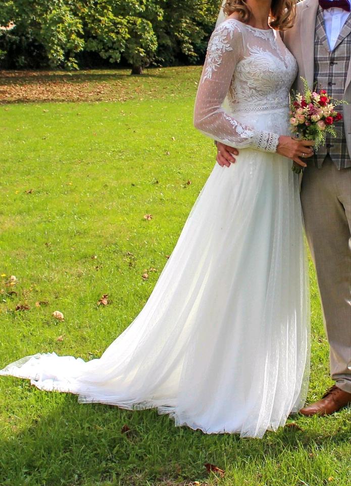 Brautkleid Hochzeitskleid White One Vintage Boho Gr. 36 / 38 in Niederkassel