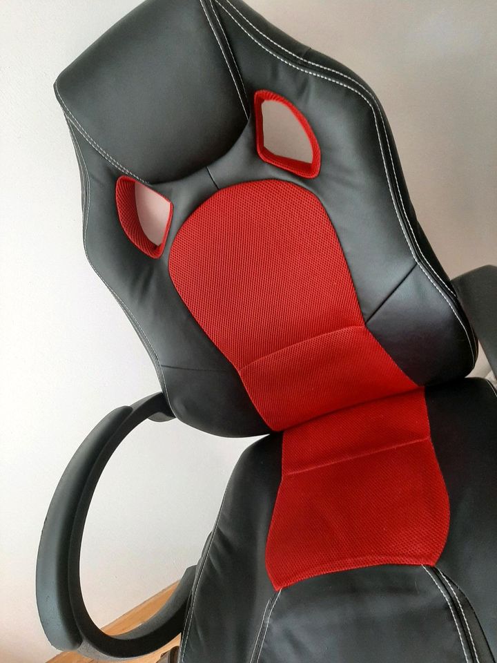 Gaming Stuhl rot schwarz verschenken in Dresden