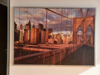 Manhattan Brooklyn Bridge, New York - Leinwandbild Ikea Vilshult Köln - Weiß Vorschau