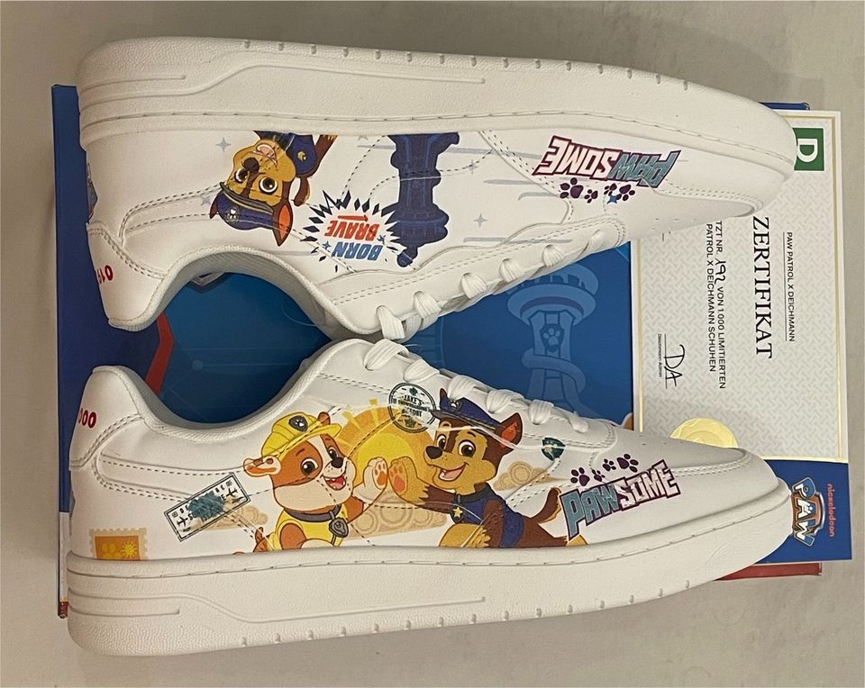 Deichmann Paw Patrol Schuhe Sneaker Limitiert 42 Weiß NEU in Meerbusch