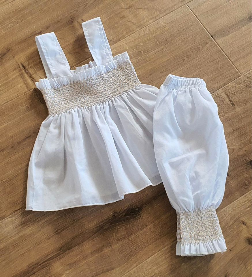 Festliches Baby Sommer Set, Tunika + Hose Gr.70 in Heyerode