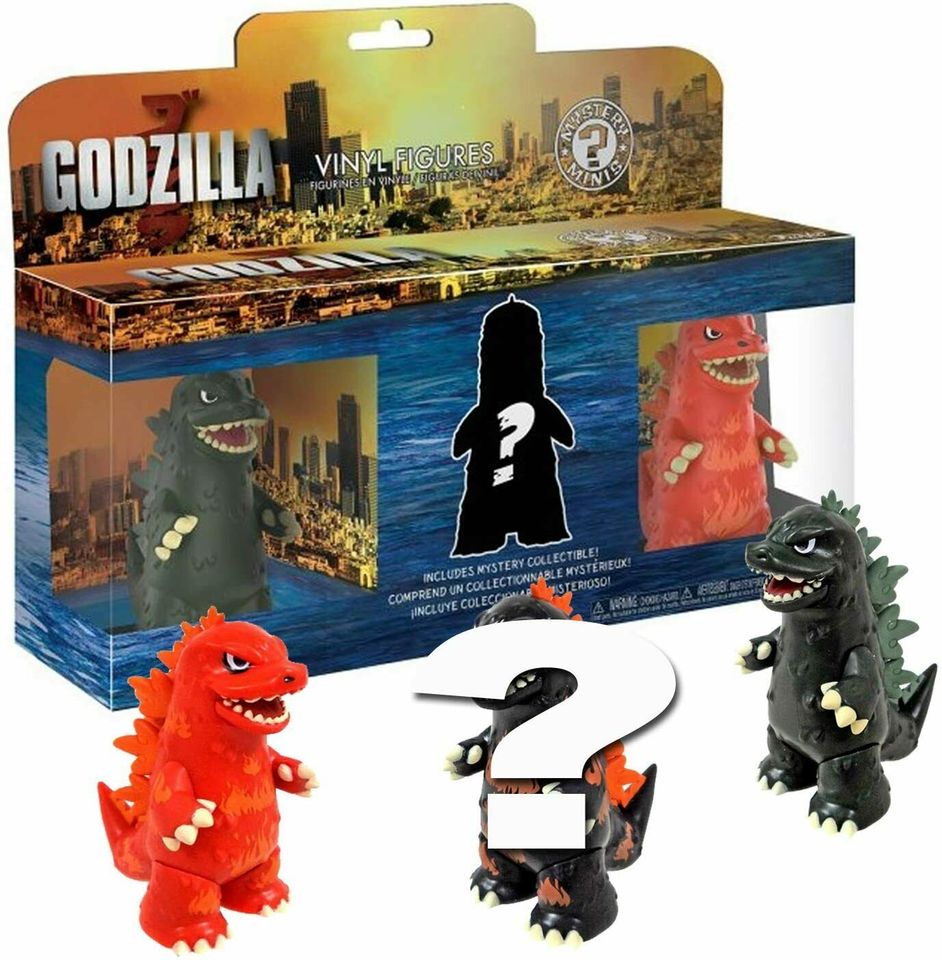 Funko Mystery Minis 23361 Godzilla 3er-Pack   Nagelneu in Elsenfeld