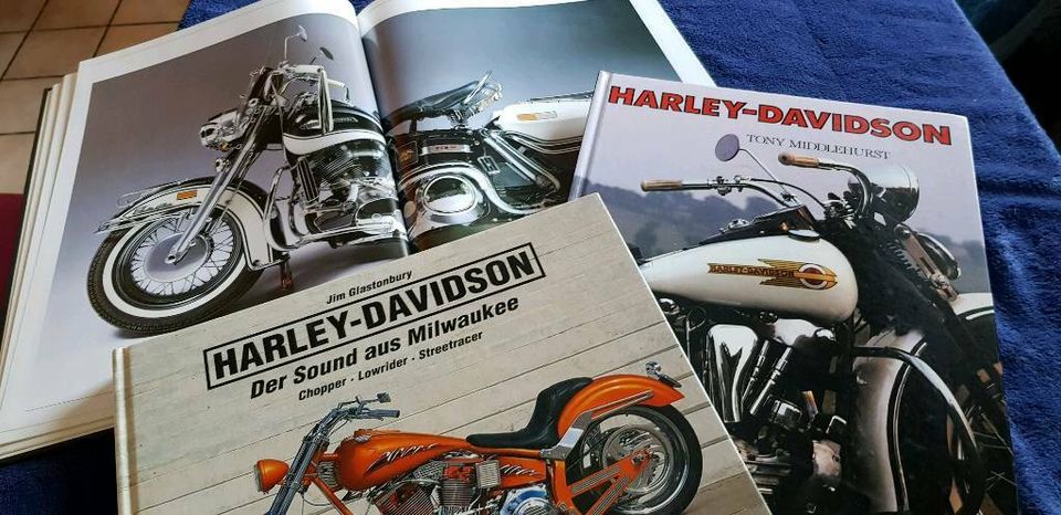 3 versch. HARLEY DAVIDSON Bücher, gebraucht in Bad Wünnenberg