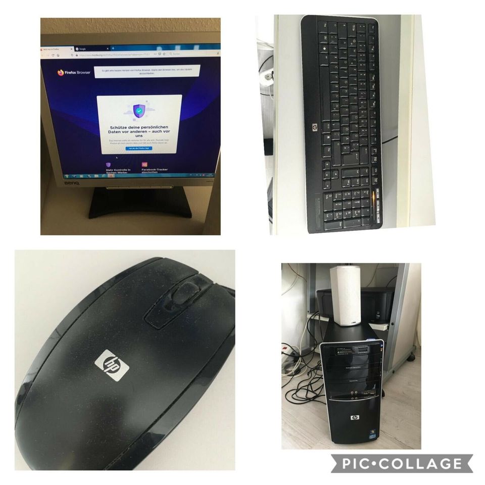 PC, Computer HP/ Benq Rechner Monitor Tastatur Maus in Hamburg