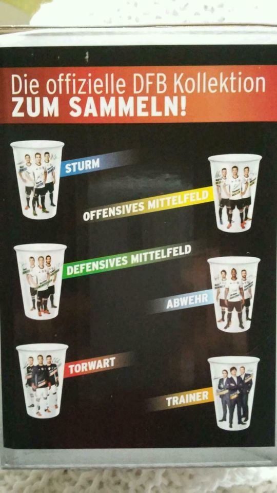 Fußball Tassen Sticker Sammelkarten Servietten PartyStutzen Kart in Rheurdt