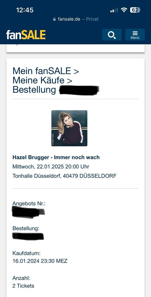 Hazel Brugger - Immer noch wach 22.01.25 Düsseldorf Rollstuhl in Düsseldorf