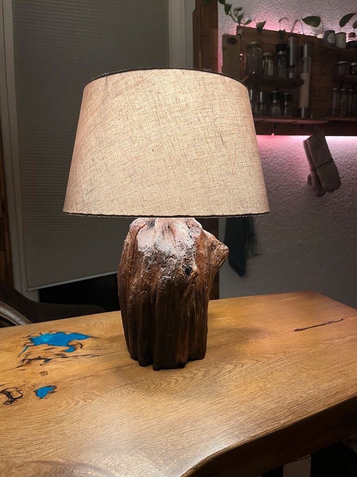 Lampe aus Eichenholz Wurzel Unikat in Neustrelitz