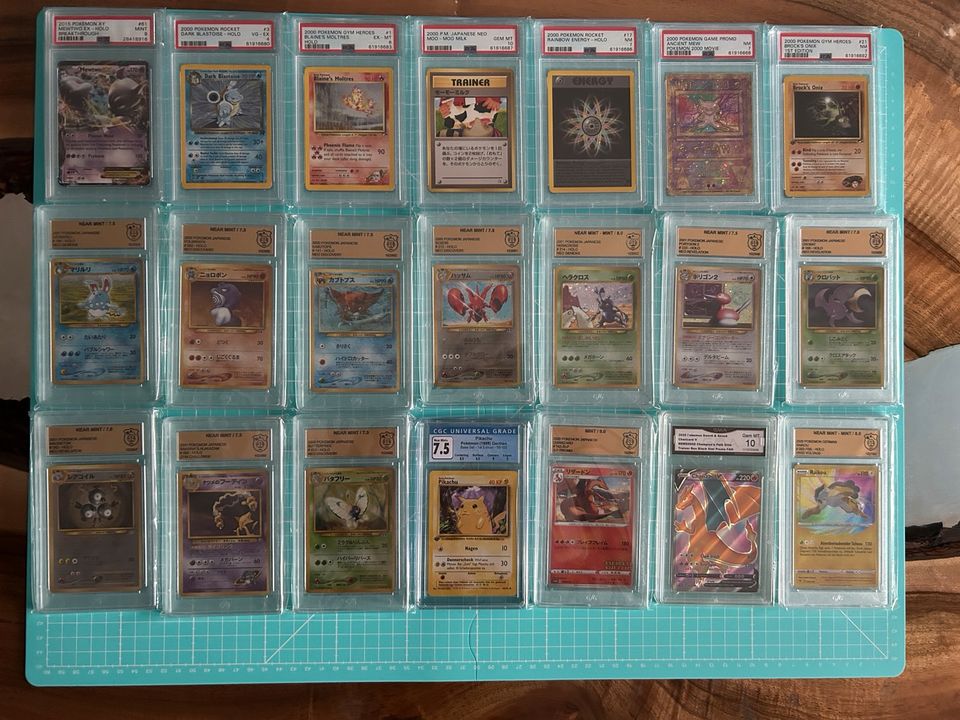 Pokemon PSA und GSG Sammlung viele Vintage Karten in Duisburg