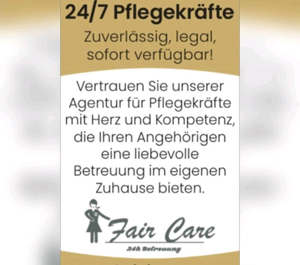 24h Pflegekräfte mit Herz und Kompetenz in Hamburg