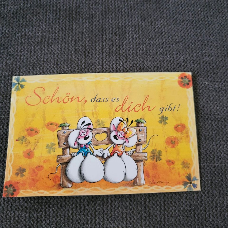 Diddl Mini Karten Grußkarten Kärtchen Mini in Ichenhausen