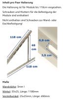 Halterung für Solarpanel bis 118 cm ( 2 Paar ) Nordrhein-Westfalen - Gladbeck Vorschau