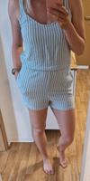 kurzer Jumpsuit Sommer Gr. 36/38 pigalle blau weiss Sachsen - Schwarzenberg (Erzgebirge) Vorschau