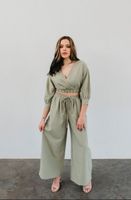 Set zweiteiler zweiteiliger Anzug Bluse & Hose Sommer grün khaki Kreis Pinneberg - Tornesch Vorschau