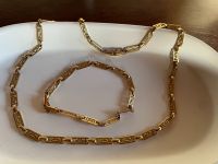 Goldfarbenes Set Kette und Armband Modeschmuck Kreis Pinneberg - Schenefeld Vorschau