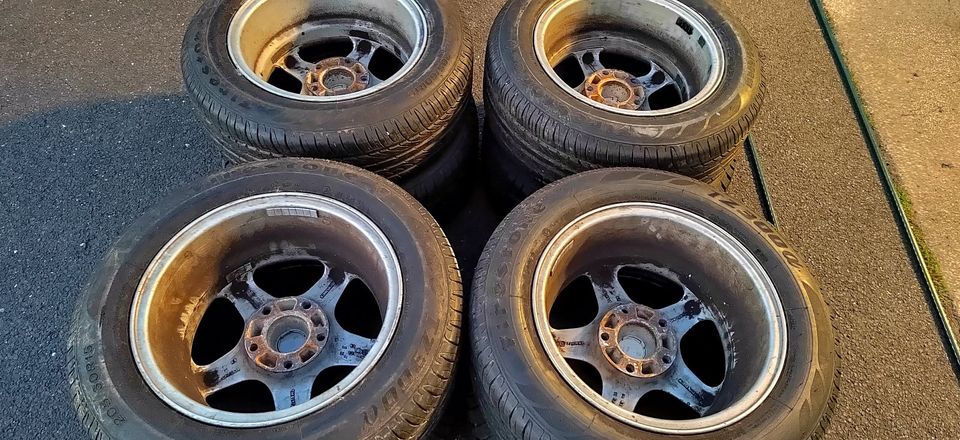 BMW BORBET Felgen 15 Zoll ET 35 5x120 7J 205/60R15 91H Firestone in Erftstadt