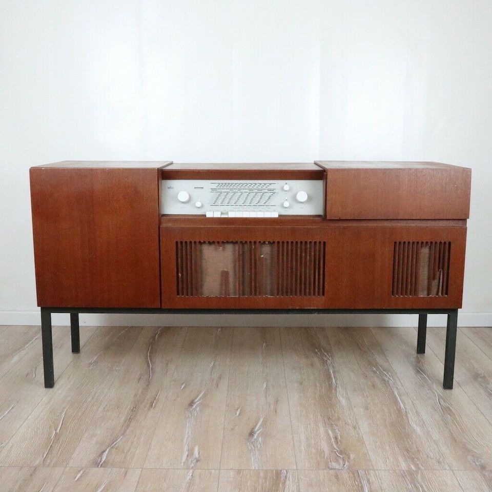 Braun Musikschrank HM 5-81 Musiktruhe Kommode Vintage 60er in Wuppertal