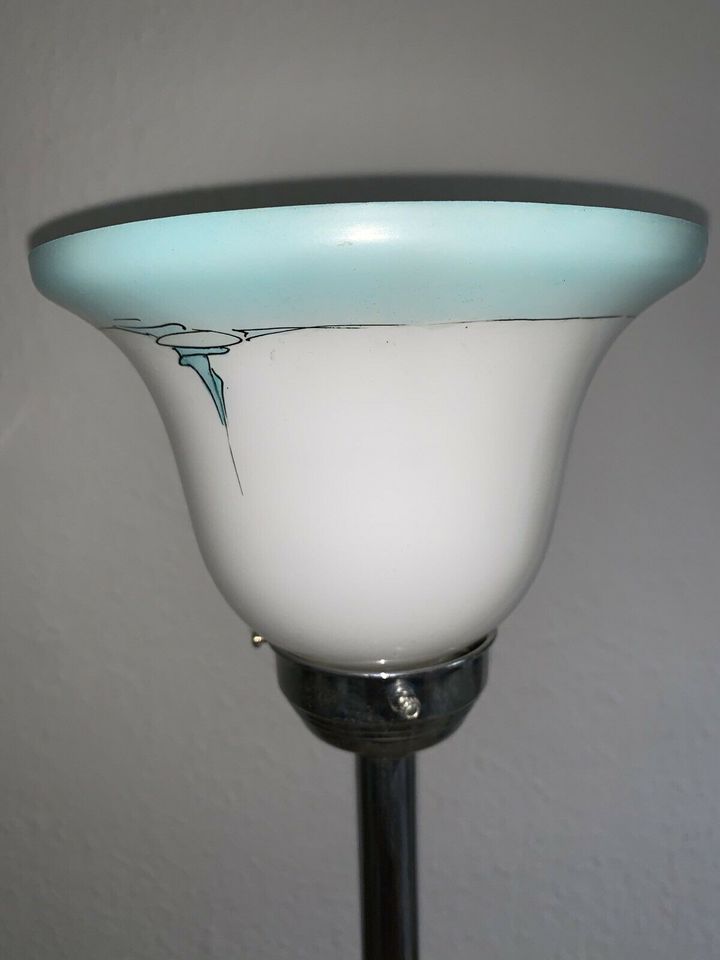 Art Deco Lampe mit Marmor Fuß um 1920 in München