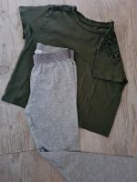 Mädchen C&A T-Shirt & Leggings Gr. 134/140 Bayern - Weilheim Vorschau