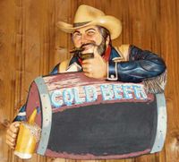 Cowboybild 3 D mit Angebotstafel 75 x 75 x 13 cm Leipzig - Grünau-Ost Vorschau