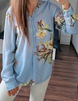 Bluse Only Hemd  Oberteil blumig blau neu S 36 Bayern - Türkheim Vorschau