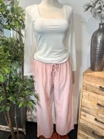 Musselin Hose in rosé mit Seitentaschen made in Italy neu Essen - Steele Vorschau