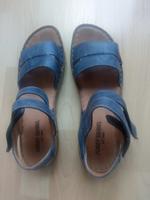 Josef Seibel Leder-Sandalen m. 2 Klettverschlüssen,blau,neuwertig Nordrhein-Westfalen - Hamm Vorschau