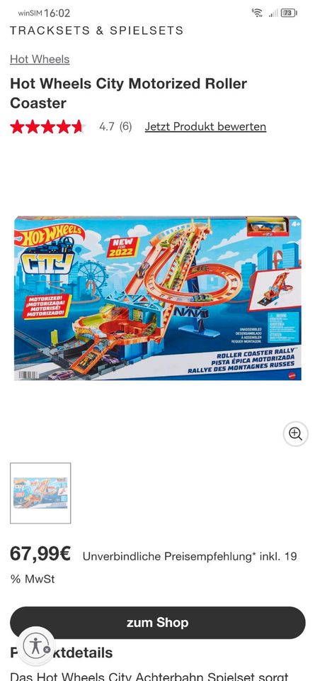 Hot wheels Bahn in Klütz