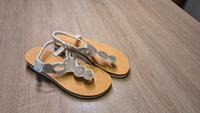 TOP Glitzer Sandalen mit Strasssteinen und weicher Memory Sole 41 Saarland - Ottweiler Vorschau