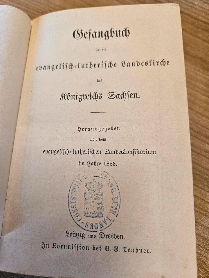 Gesangbuch 1883 in Dresden